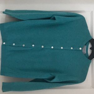 Cashmere cardigan set, Vintage, Scottish, turquoise,